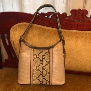 Brahmin Two Tone Leather ‘Python’ Shoulder…